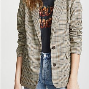 BB Dakota plaid blazer size small, no tag